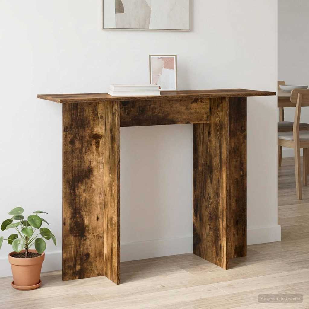 vidaXL Konsola Dąb Wędzony 100 x 30 x 75 cm Drewno inżynieryjne