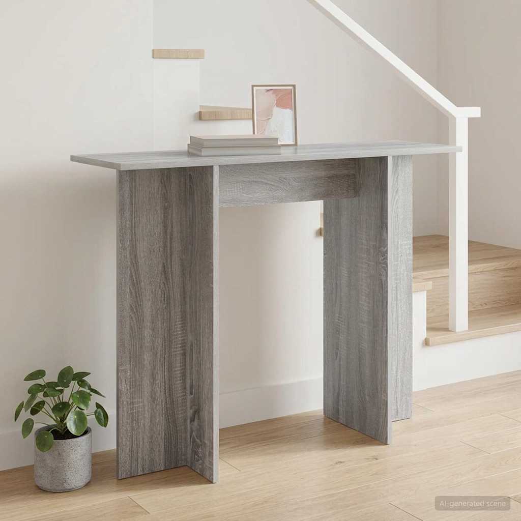 vidaXL Konsola Szary Sonoma 100 x 30 x 75 cm Drewno inżynieryjne