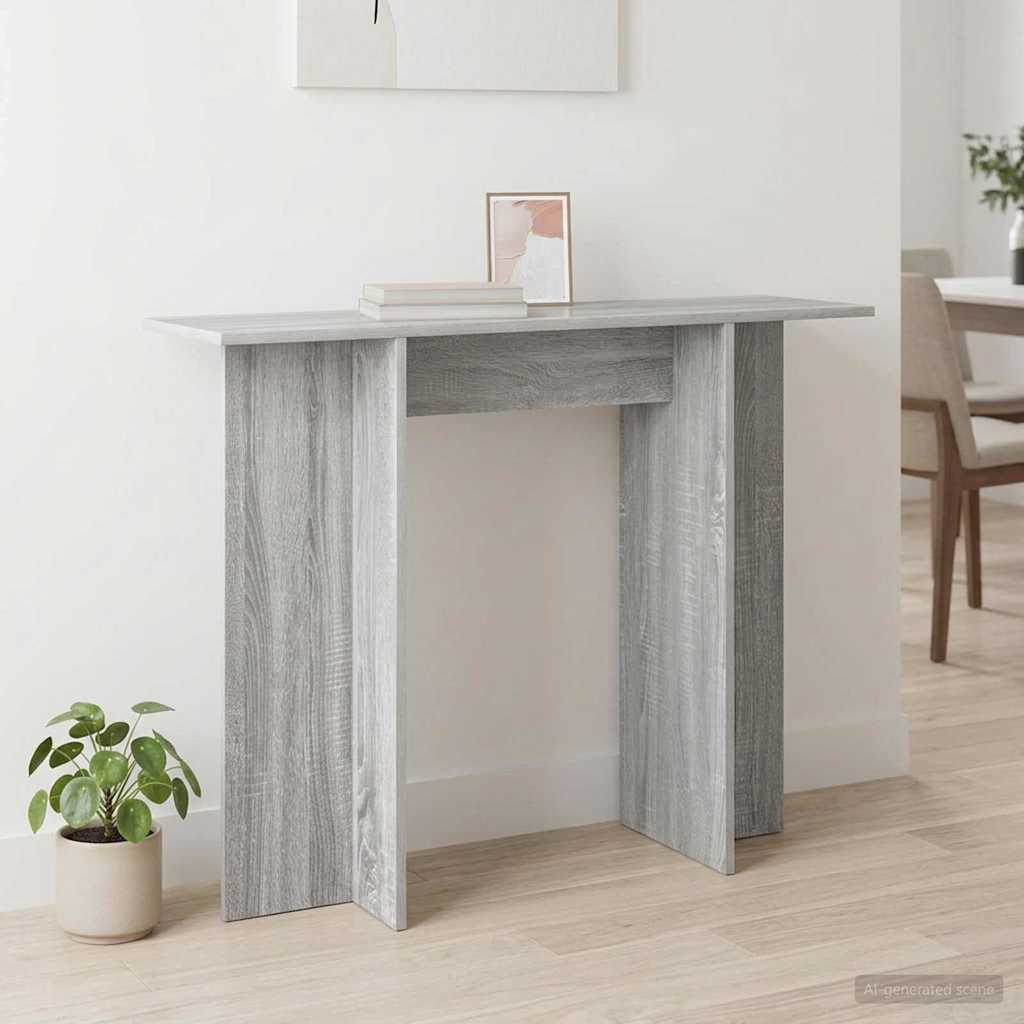 vidaXL Konsola Szary Sonoma 100 x 30 x 75 cm Drewno inżynieryjne