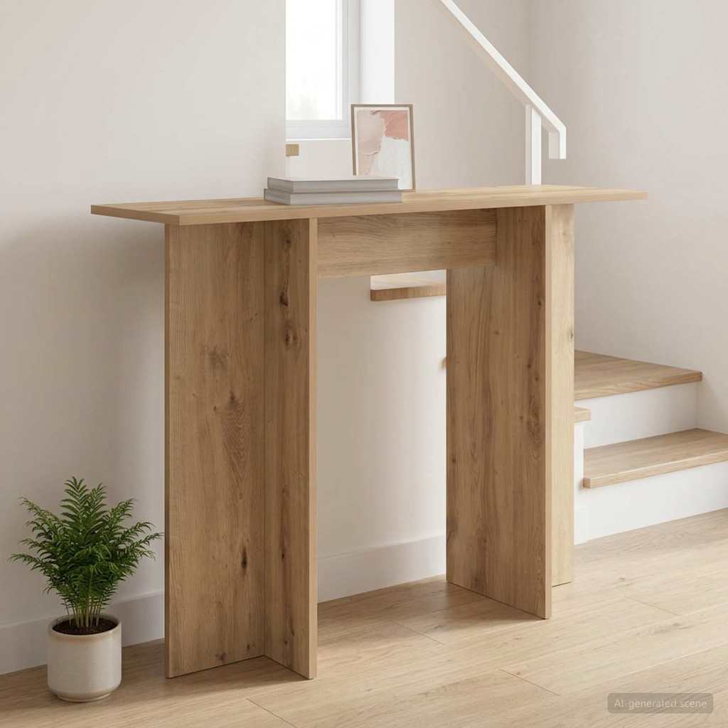 vidaXL Konsola Dąb artisan 100 x 30 x 75 cm Drewno inżynieryjne