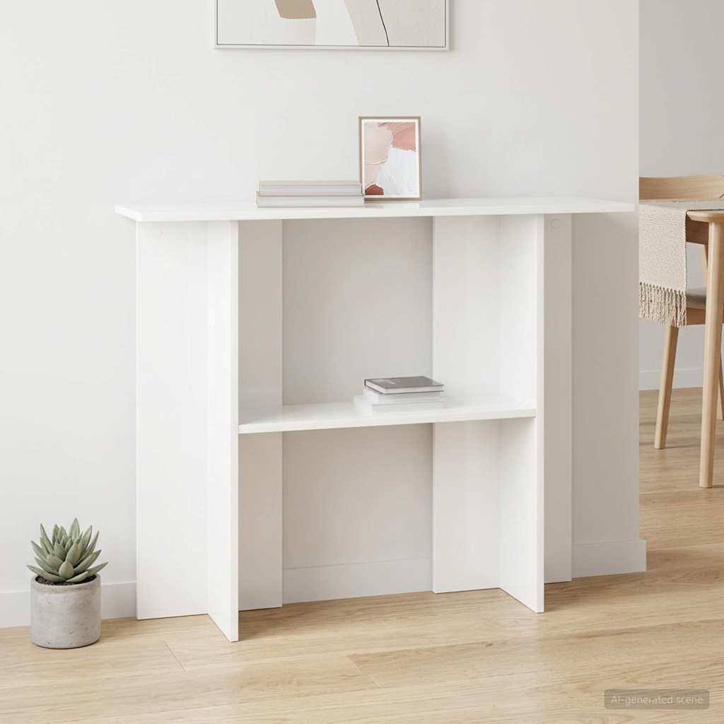 vidaXL Konsola Biały 100 x 30 x 75 cm Drewno inżynieryjne