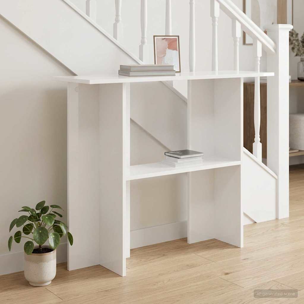 vidaXL Konsola Biały 100 x 30 x 75 cm Drewno inżynieryjne