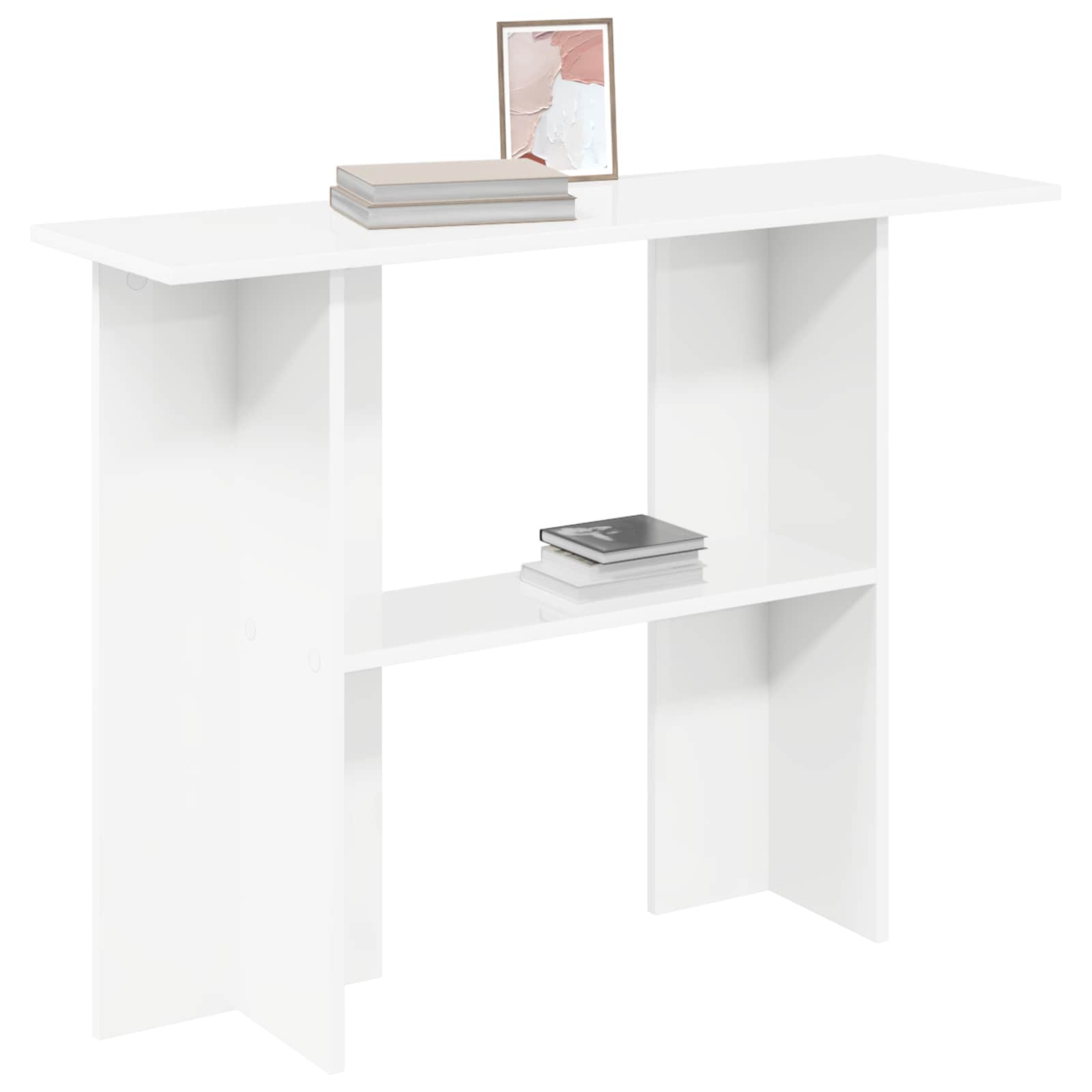 vidaXL Konsola Biały 100 x 30 x 75 cm Drewno inżynieryjne