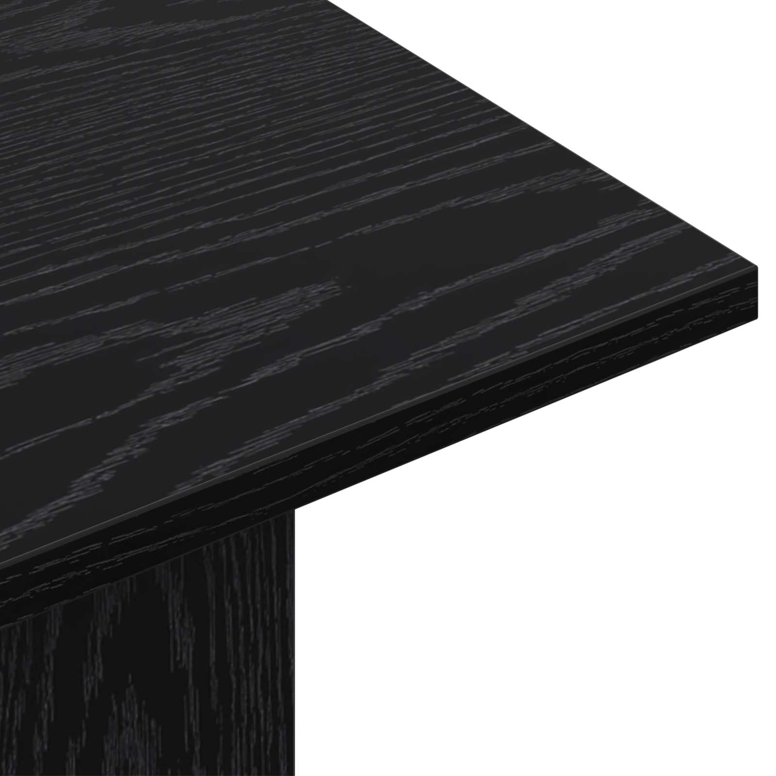 vidaXL Konsola Czarny dąb 100 x 30 x 75 cm Drewno inżynieryjne