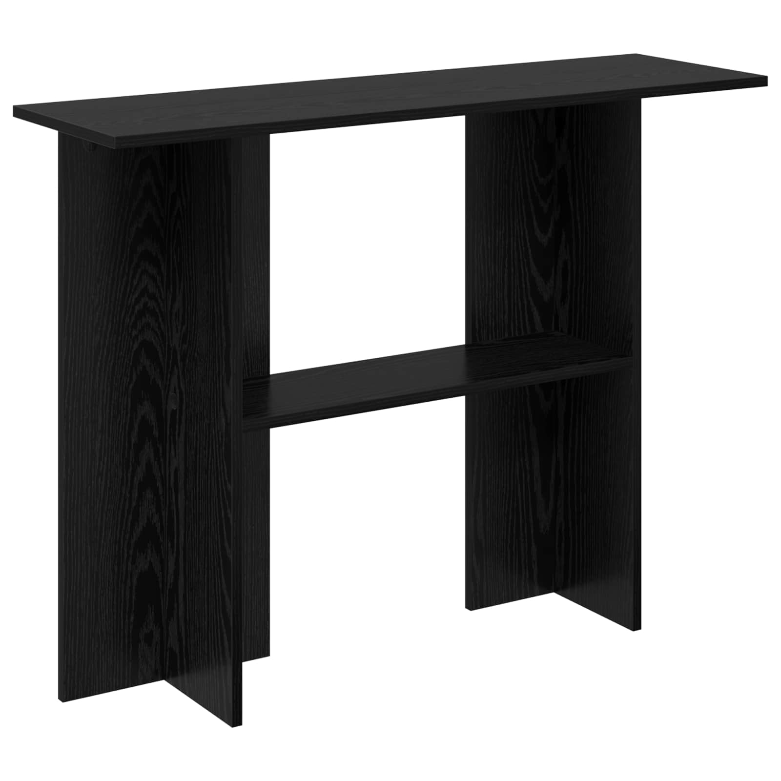 vidaXL Konsola Czarny dąb 100 x 30 x 75 cm Drewno inżynieryjne