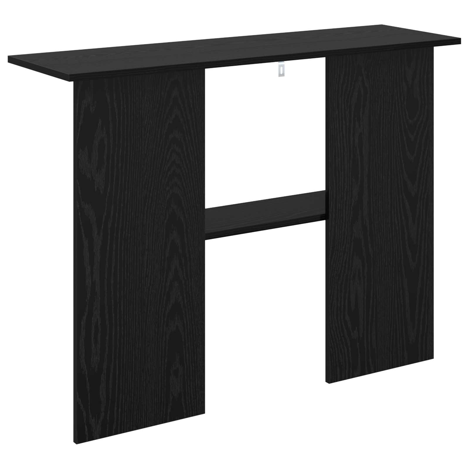 vidaXL Konsola Czarny dąb 100 x 30 x 75 cm Drewno inżynieryjne
