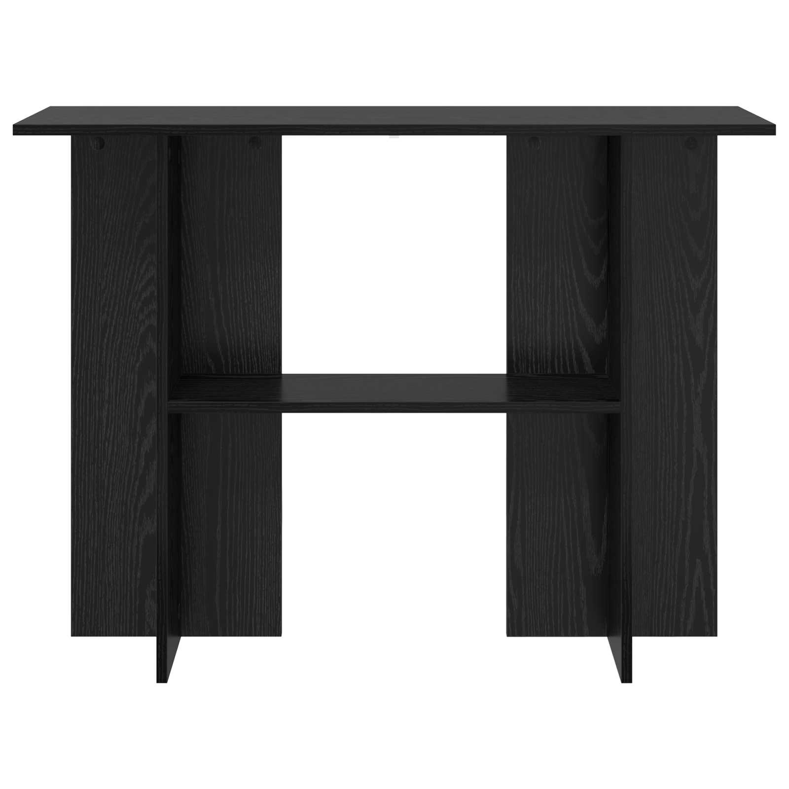 vidaXL Konsola Czarny dąb 100 x 30 x 75 cm Drewno inżynieryjne