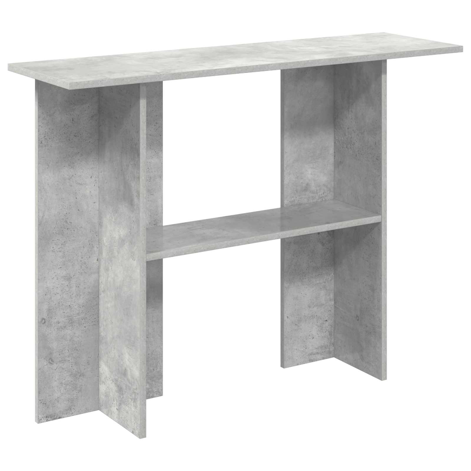 vidaXL Konsola Betonowy szary 100 x 30 x 75 cm Drewno inżynieryjne
