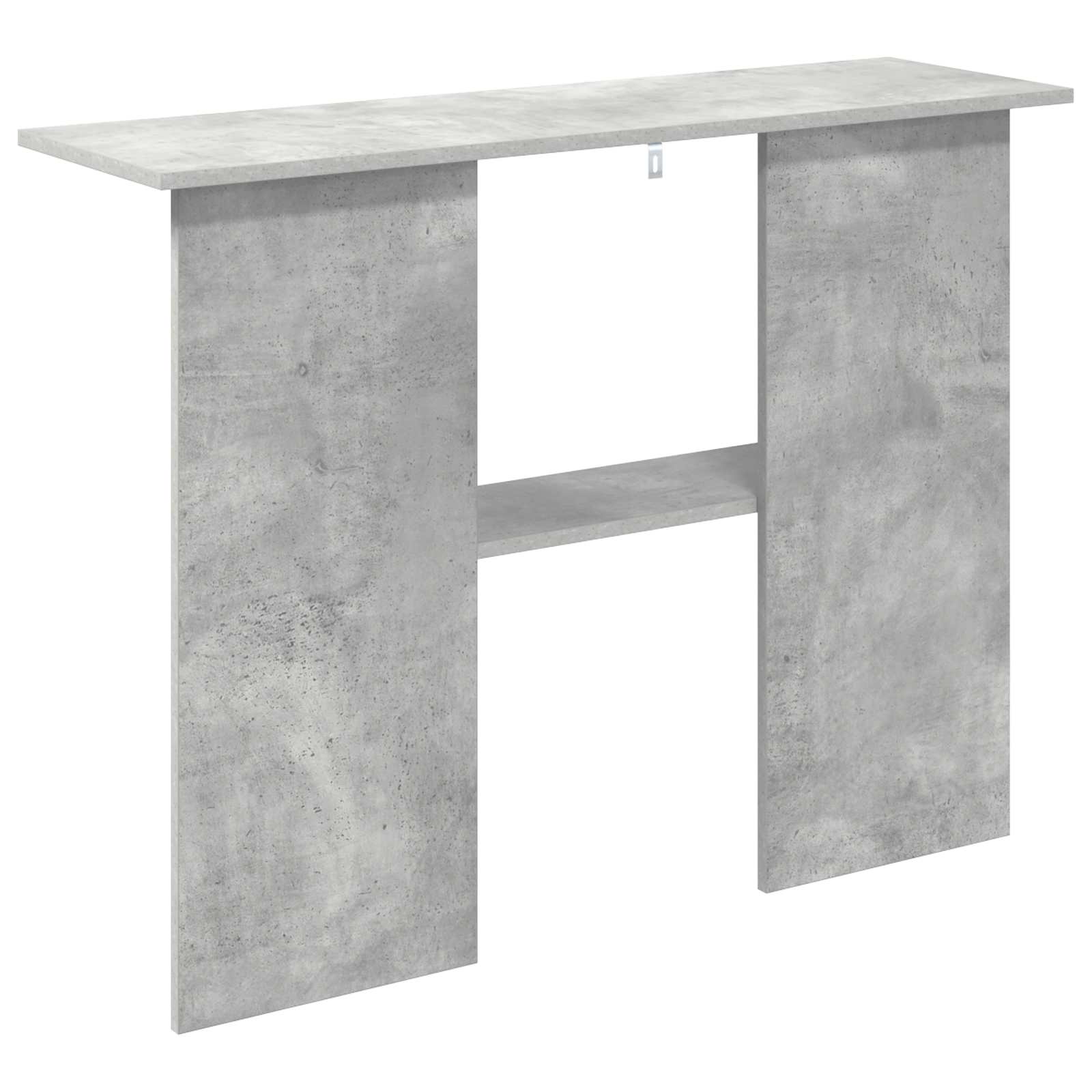 vidaXL Konsola Betonowy szary 100 x 30 x 75 cm Drewno inżynieryjne