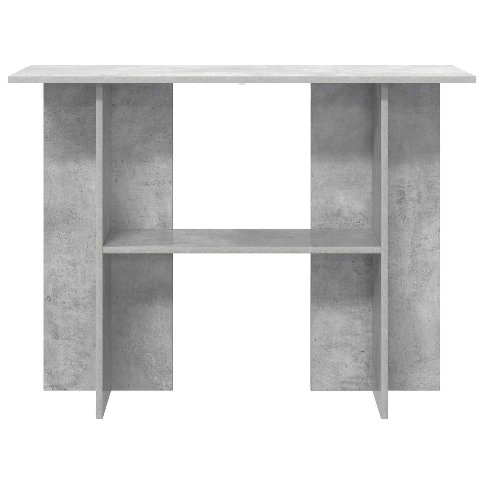 vidaXL Konsola Betonowy szary 100 x 30 x 75 cm Drewno inżynieryjne