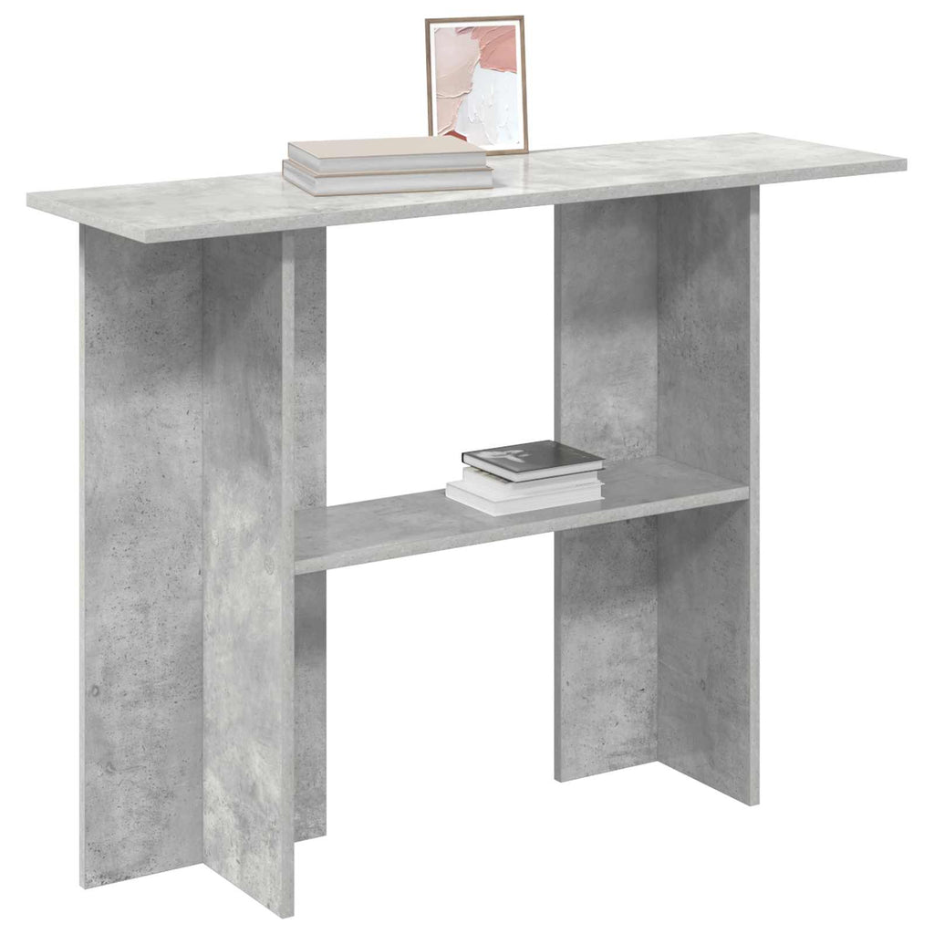 vidaXL Konsola Betonowy szary 100 x 30 x 75 cm Drewno inżynieryjne