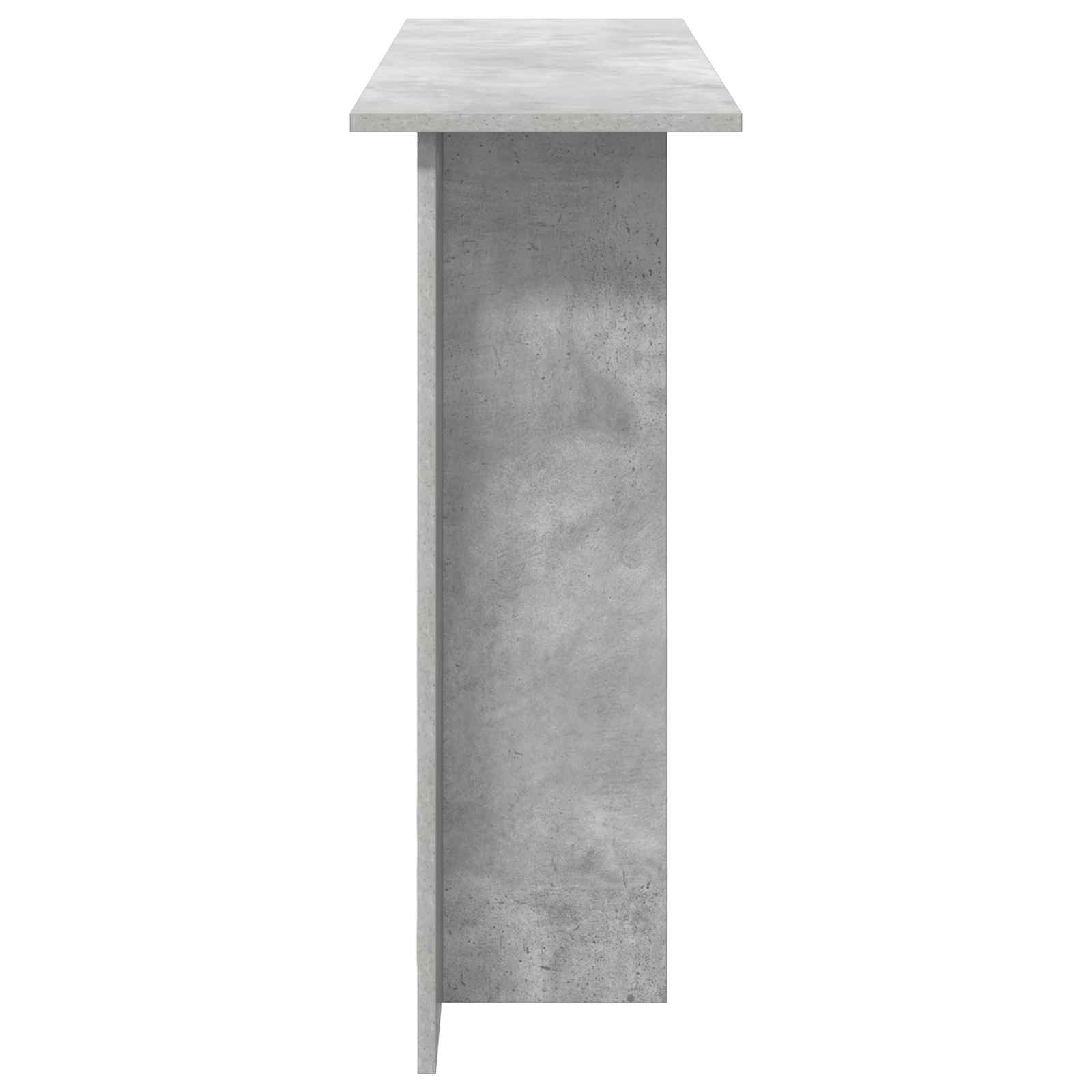 vidaXL Konsola Betonowy szary 100 x 30 x 75 cm Drewno inżynieryjne