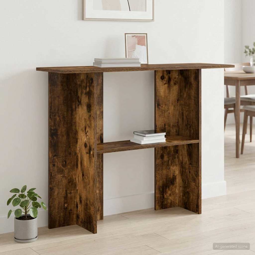 vidaXL Konsola Dąb wędzony 100 x 30 x 75 cm Drewno inżynieryjne