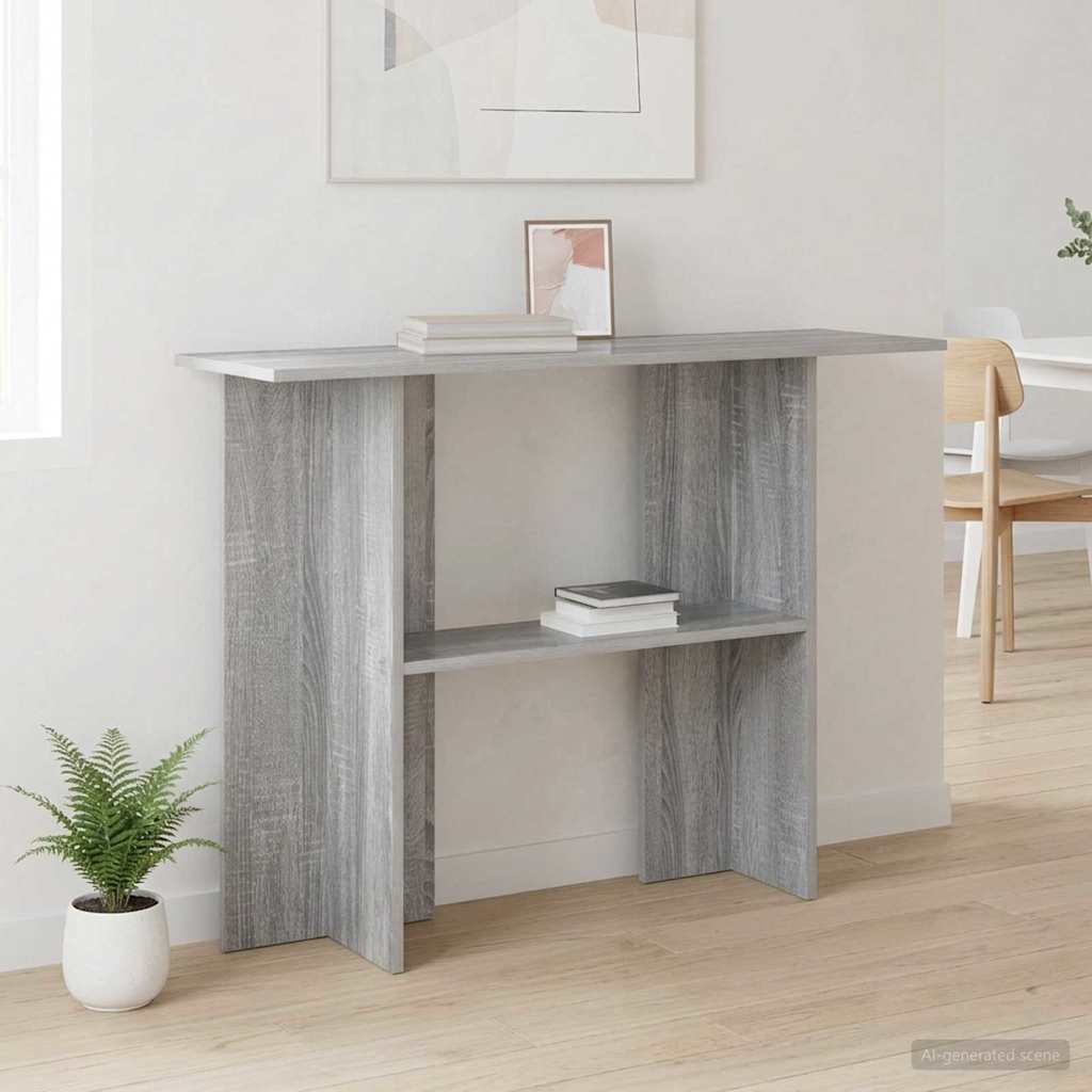 vidaXL Konsola Szary Sonoma 100 x 30 x 75 cm Drewno inżynieryjne
