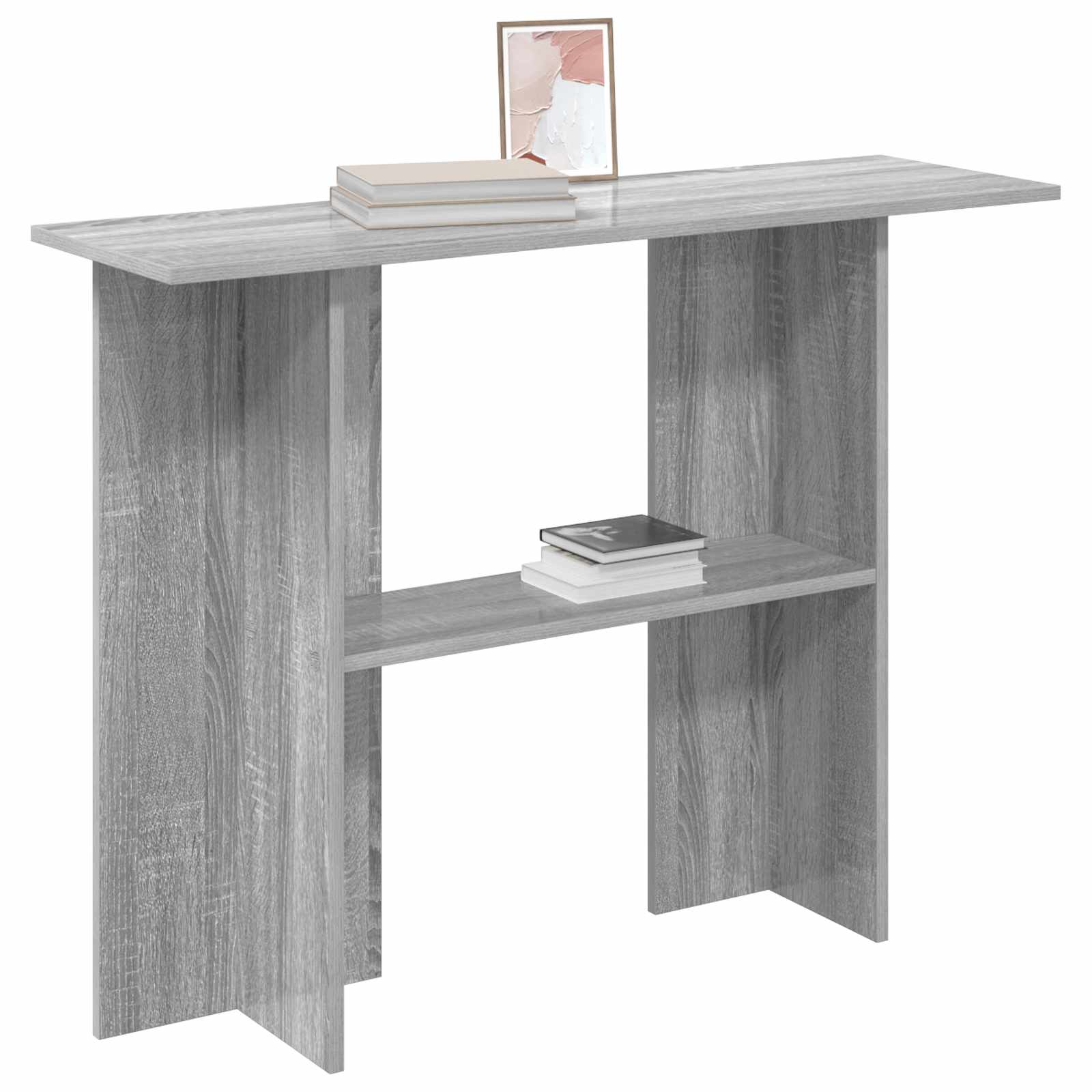 vidaXL Konsola Szary Sonoma 100 x 30 x 75 cm Drewno inżynieryjne