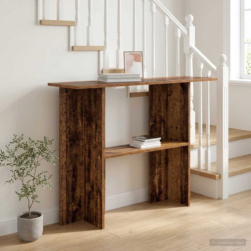 vidaXL Konsola Stare drewno 100 x 30 x 75 cm Drewno inżynieryjne
