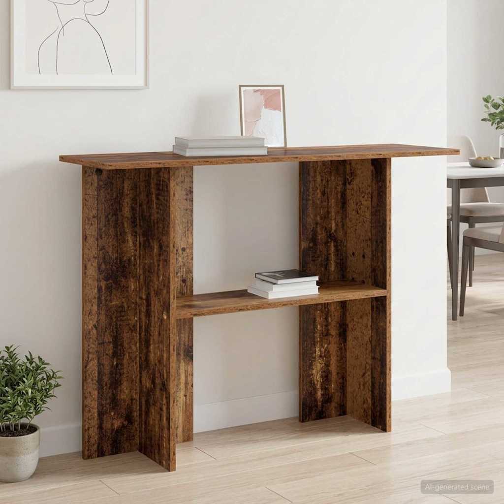 vidaXL Konsola Stare drewno 100 x 30 x 75 cm Drewno inżynieryjne
