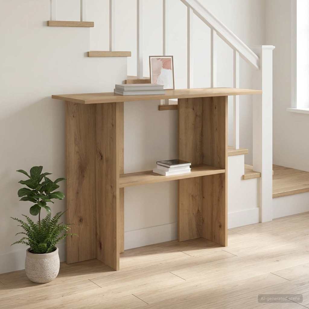 vidaXL Konsola Dąb artisan 100 x 30 x 75 cm Drewno inżynieryjne