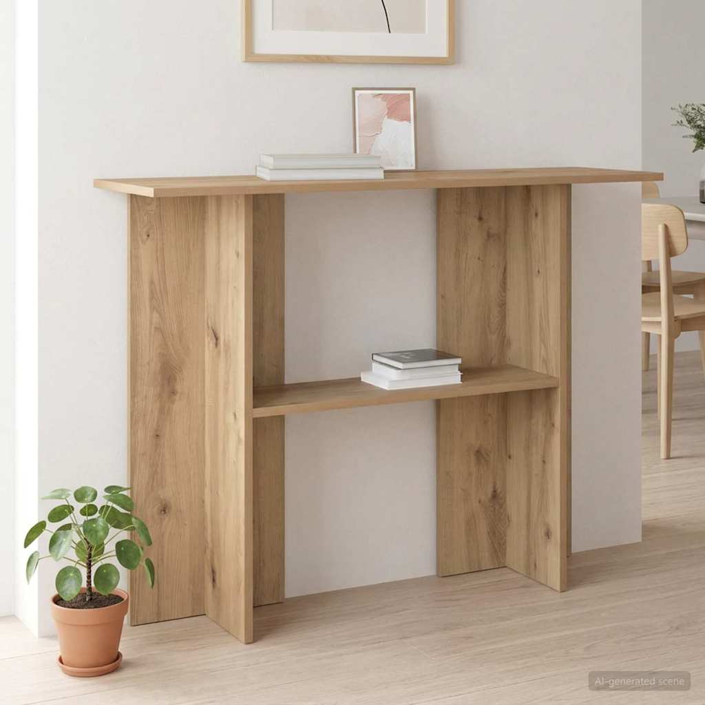 vidaXL Konsola Dąb artisan 100 x 30 x 75 cm Drewno inżynieryjne