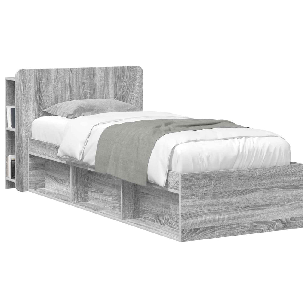 vidaXL Szafka z zagłówkiem Szary Sonoma Drewno inżynieryjne