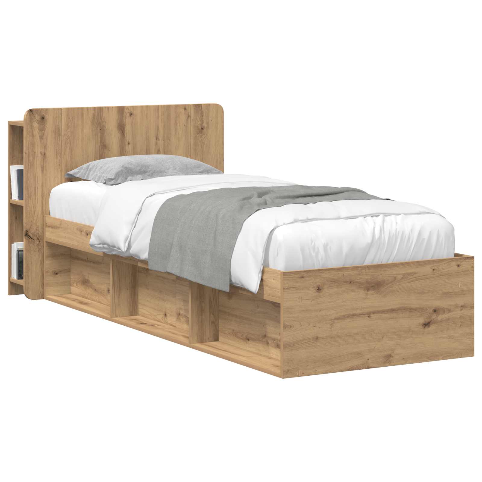 vidaXL Szafka z zagłówkiem Dąb artisan 80 cm Drewno inżynieryjne