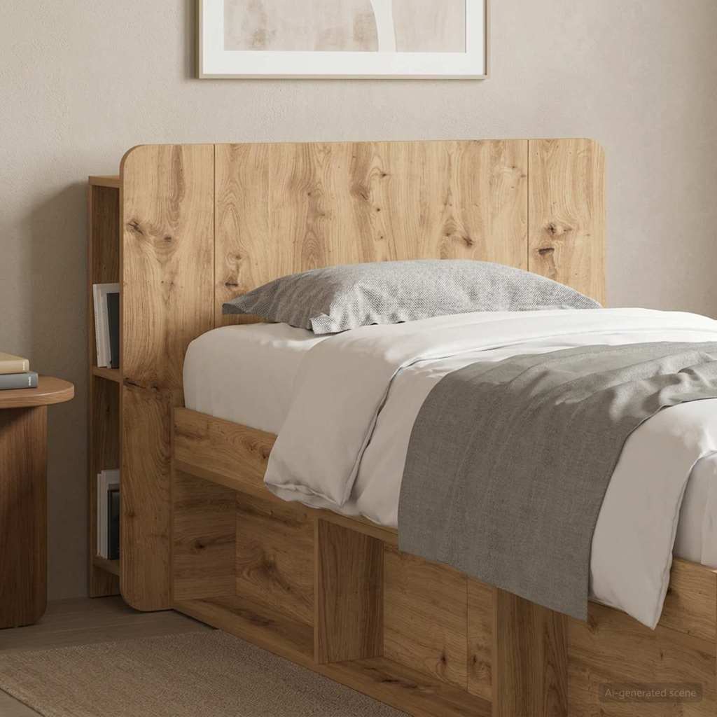 vidaXL Szafka z zagłówkiem Dąb artisan 100 cm Drewno inżynieryjne