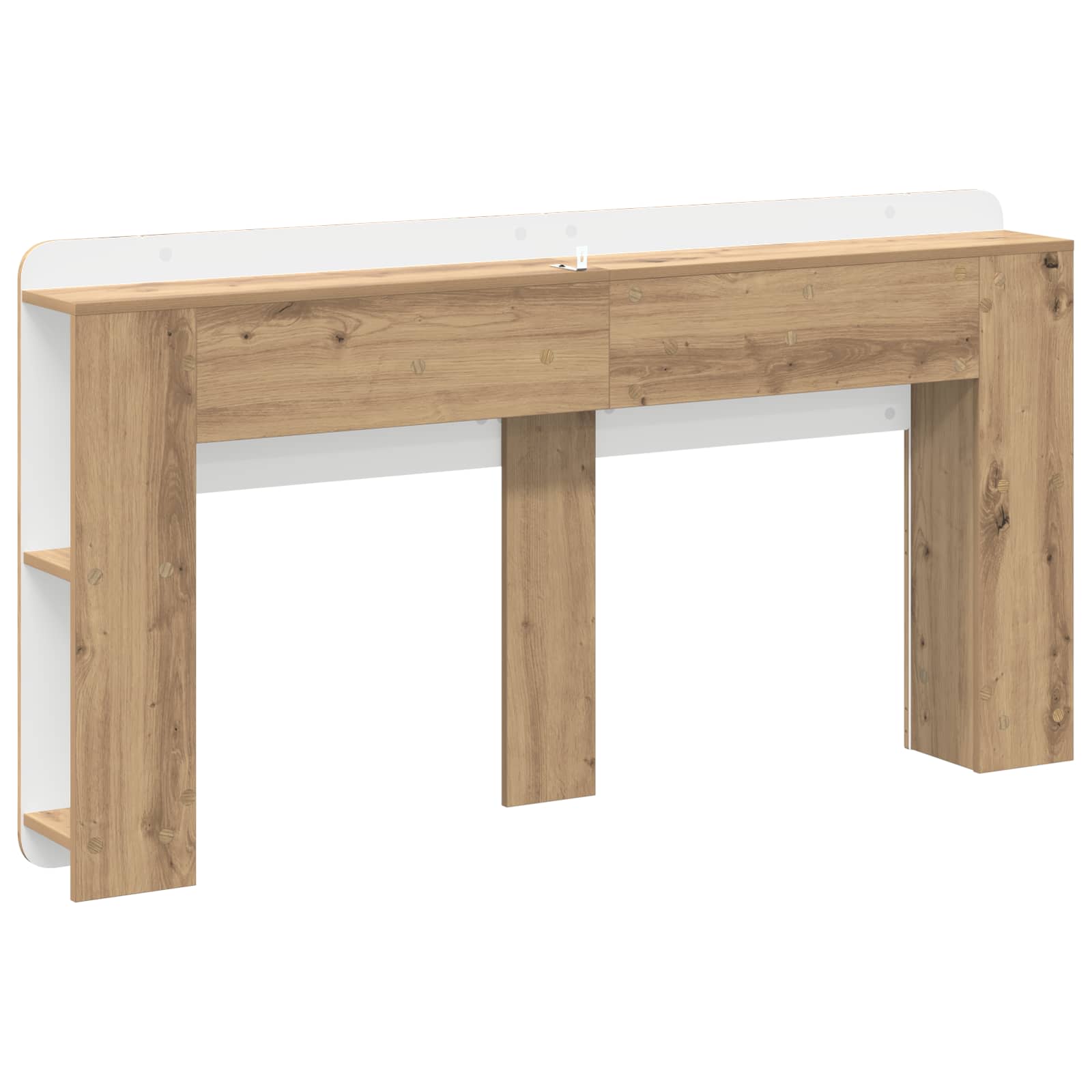 vidaXL Szafka z zagłówkiem Dąb artisan 140 cm Drewno inżynieryjne