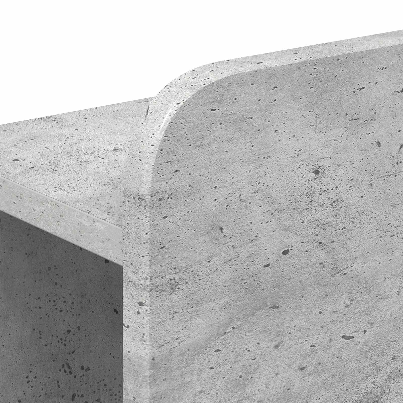 vidaXL Szafka z zagłówkiem Betonowy szary Drewno inżynieryjne