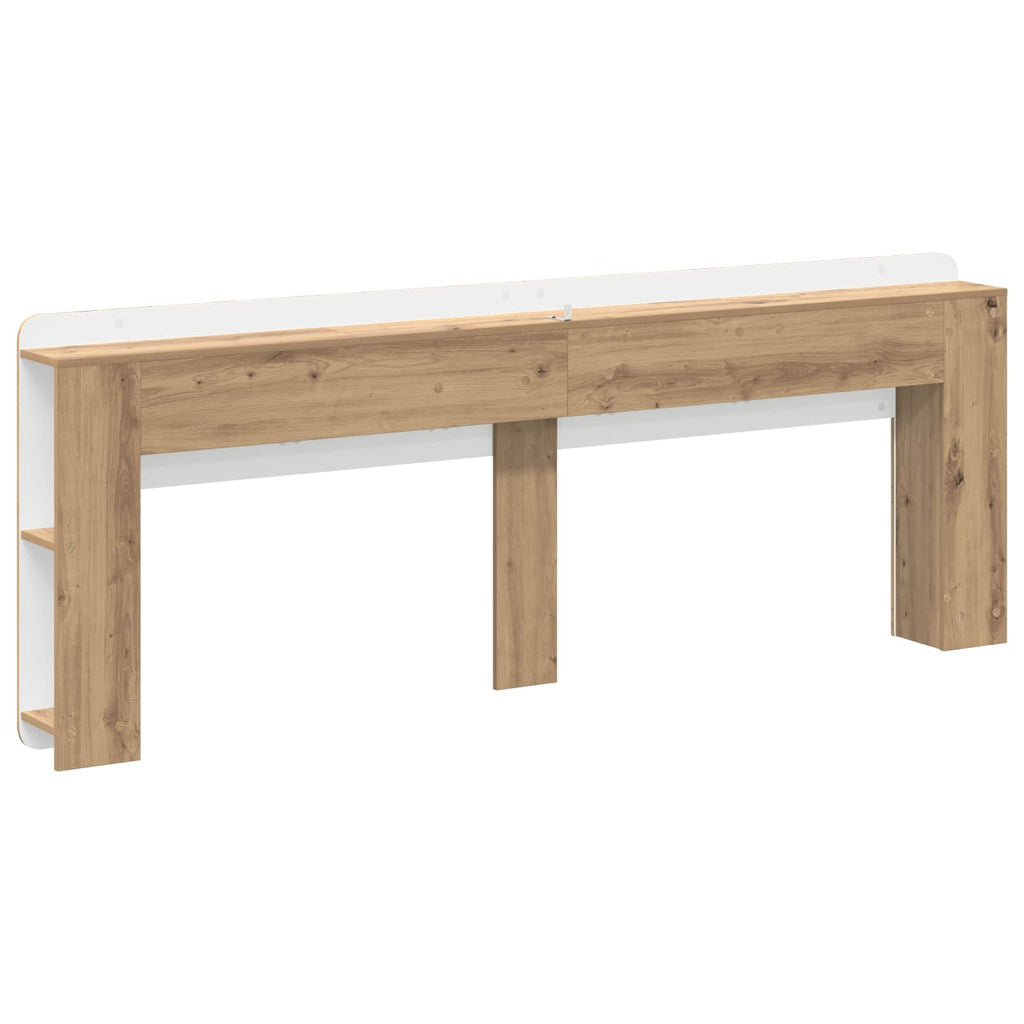 vidaXL Szafka z zagłówkiem Dąb artisan 180 cm Drewno inżynieryjne