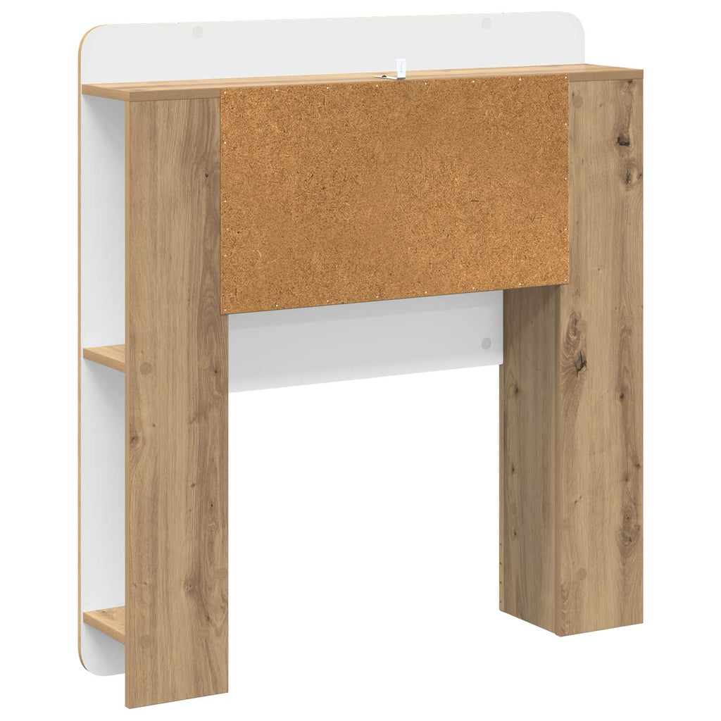 vidaXL Szafka z zagłówkiem Dąb artisan 80 cm Drewno inżynieryjne