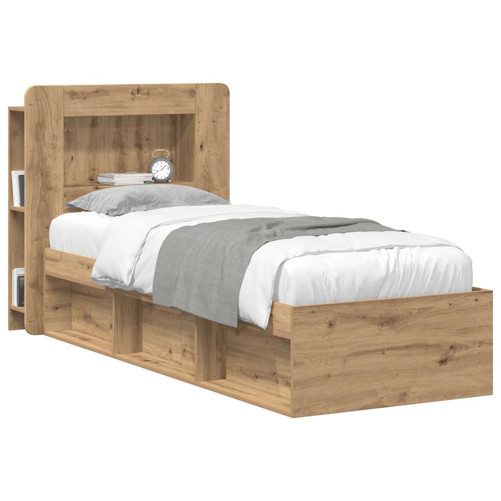 vidaXL Szafka z zagłówkiem Dąb artisan 80 cm Drewno inżynieryjne