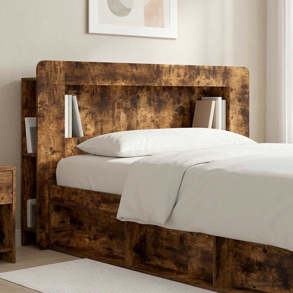 vidaXL Szafka z zagłówkiem Dąb wędzony Drewno inżynieryjne