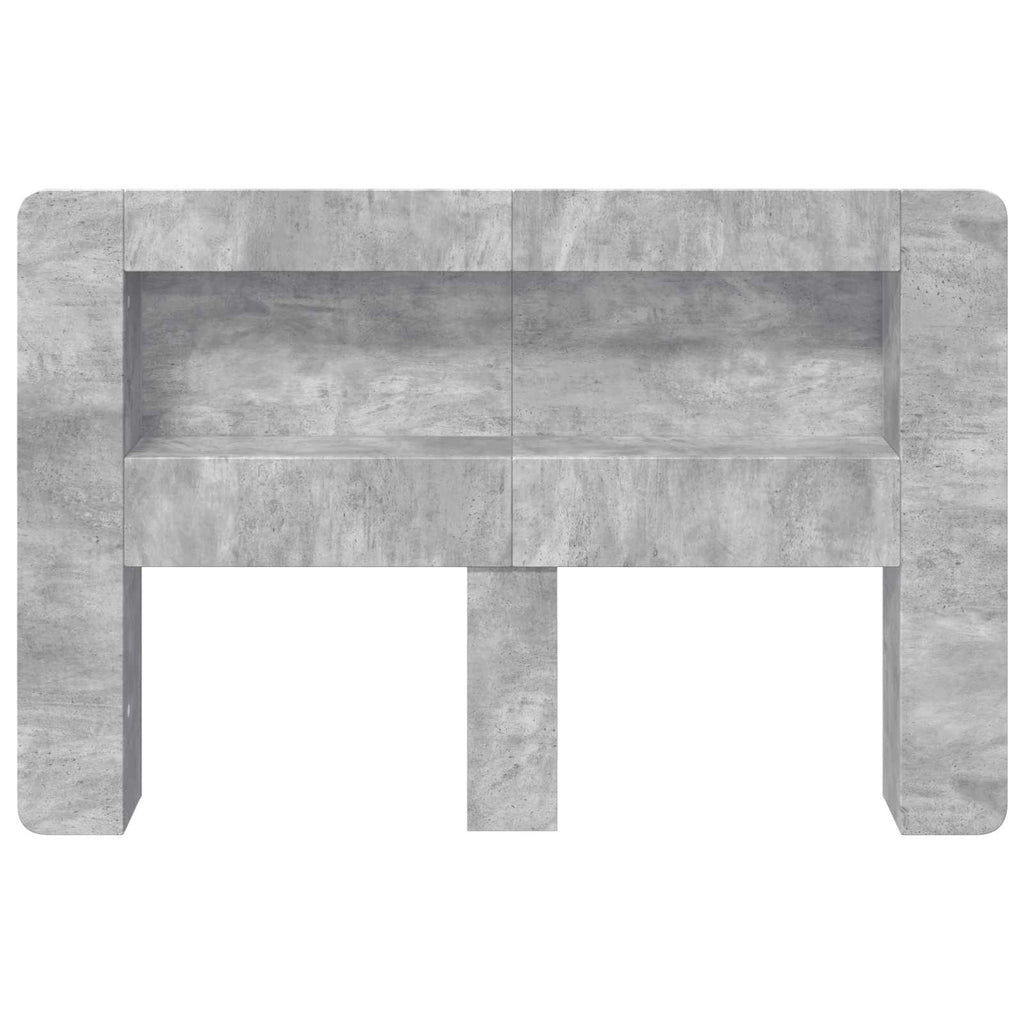 vidaXL Szafka z zagłówkiem Betonowy szary Drewno inżynieryjne