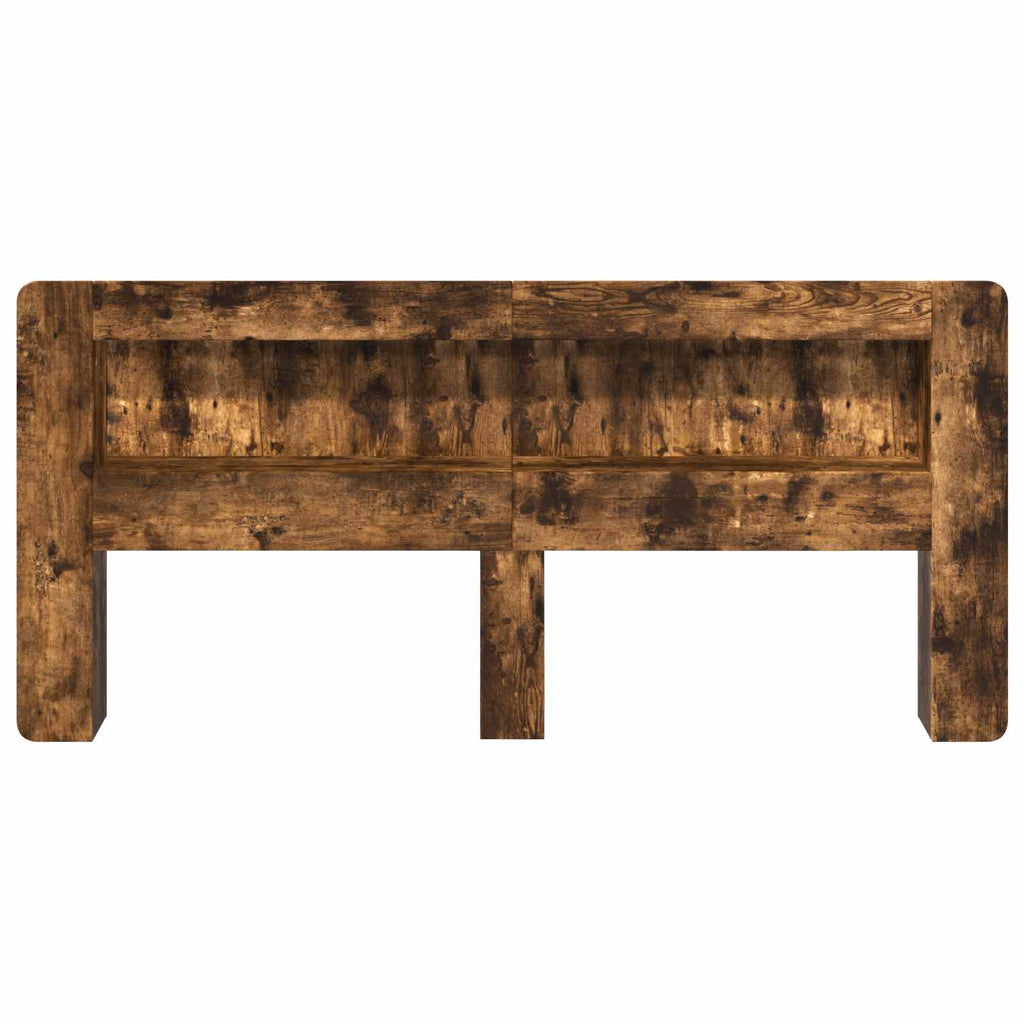 vidaXL Szafka z zagłówkiem Dąb Wędzony 215 x 18,5 x 100 cm