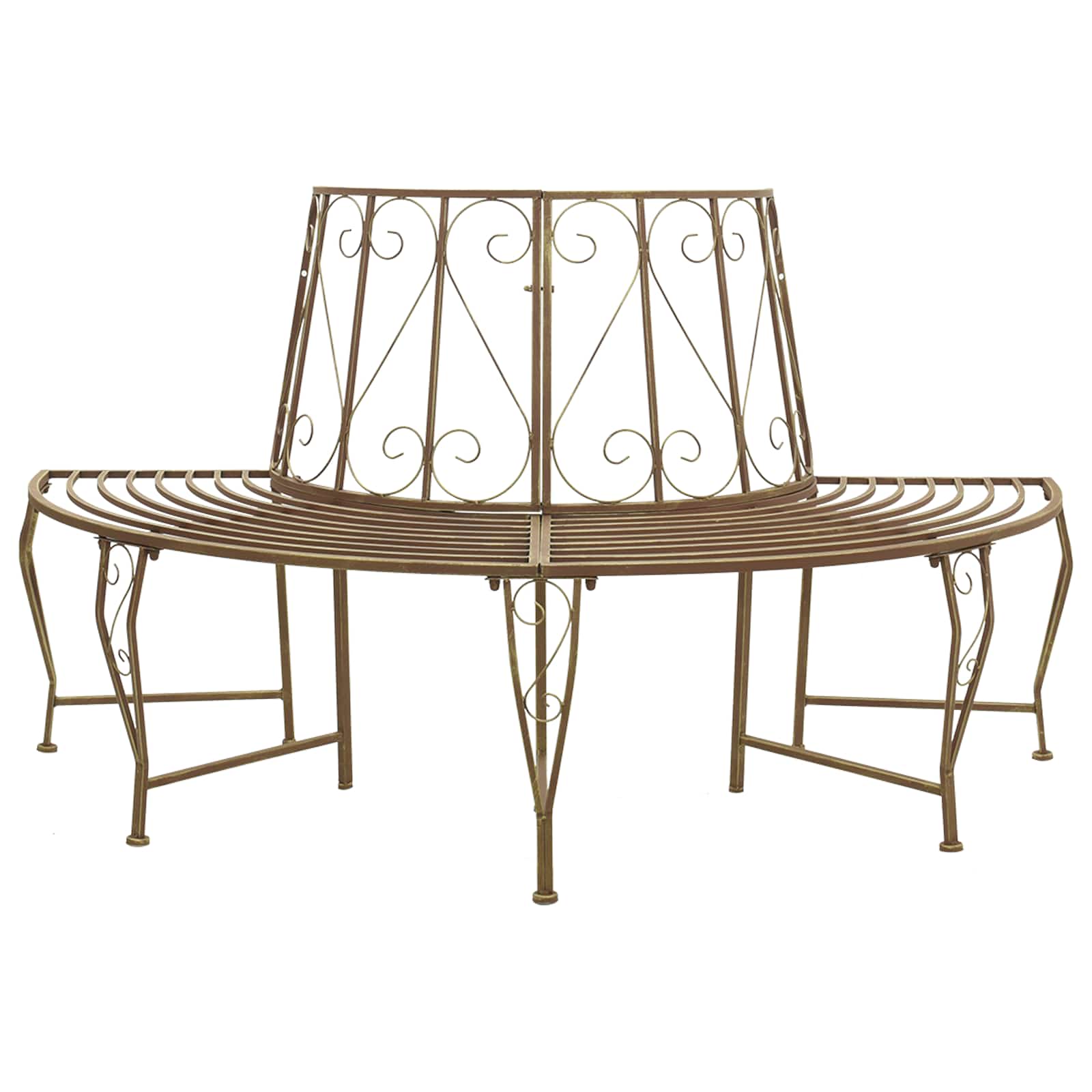 vidaXL Ławka Drzewna 4-Liczba miejsc 160 x 80 x 89 cm Stal