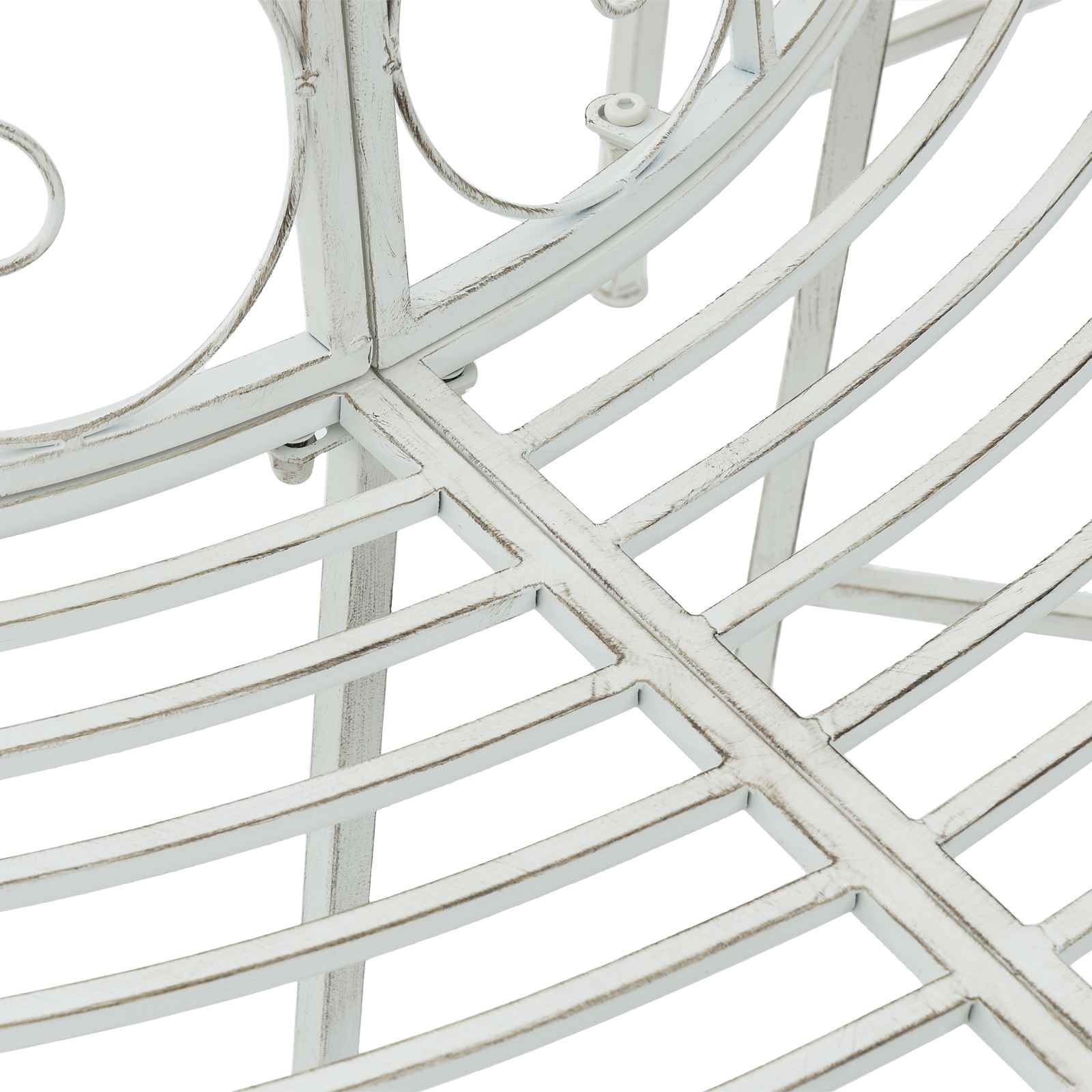 vidaXL Ławka Drzewna 4-Liczba miejsc 160 x 80 x 89 cm Stal