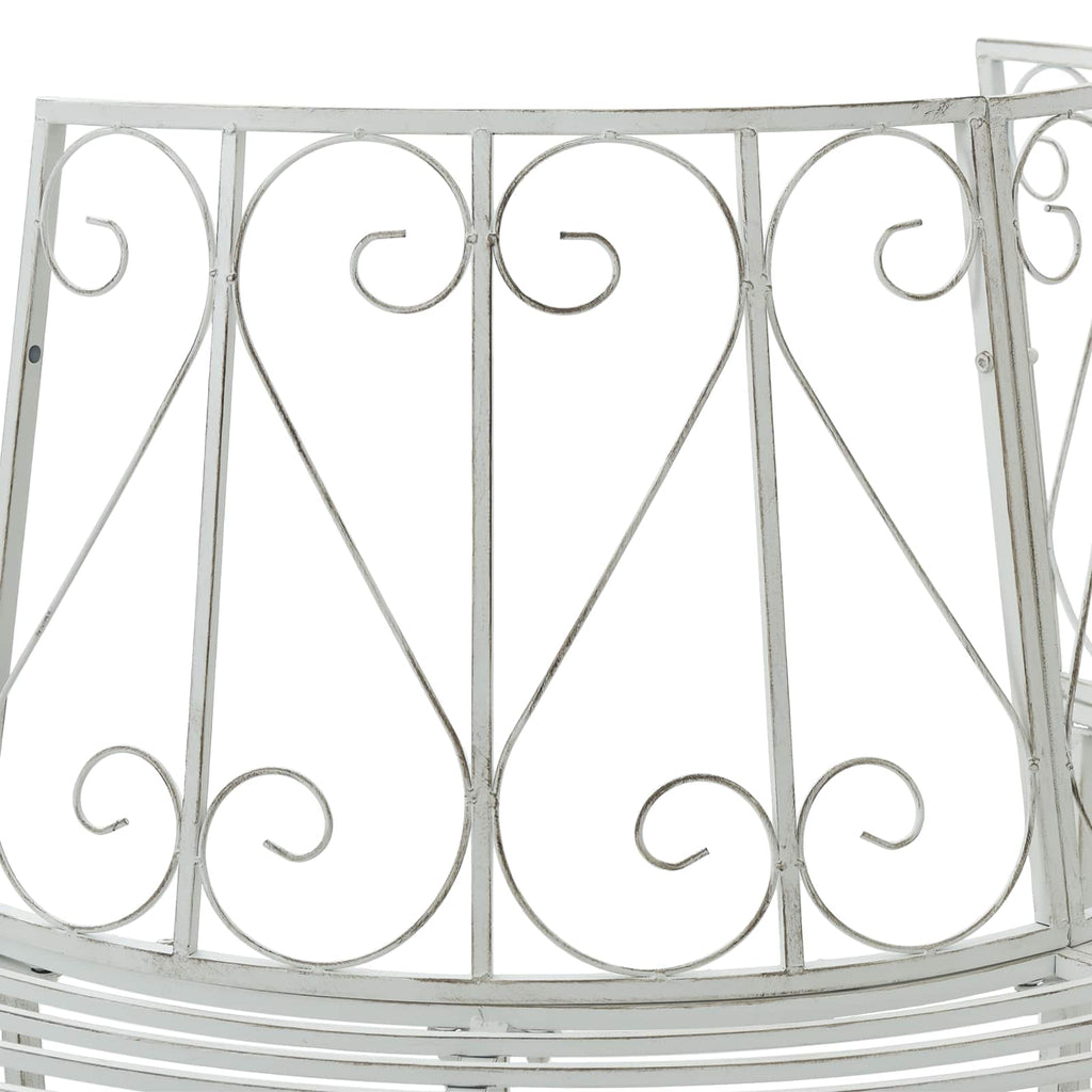 vidaXL Ławka Drzewna 4-Liczba miejsc 160 x 80 x 89 cm Stal