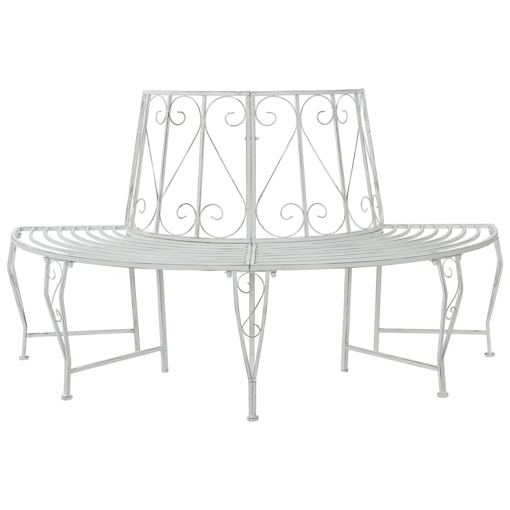 vidaXL Ławka Drzewna 4-Liczba miejsc 160 x 80 x 89 cm Stal