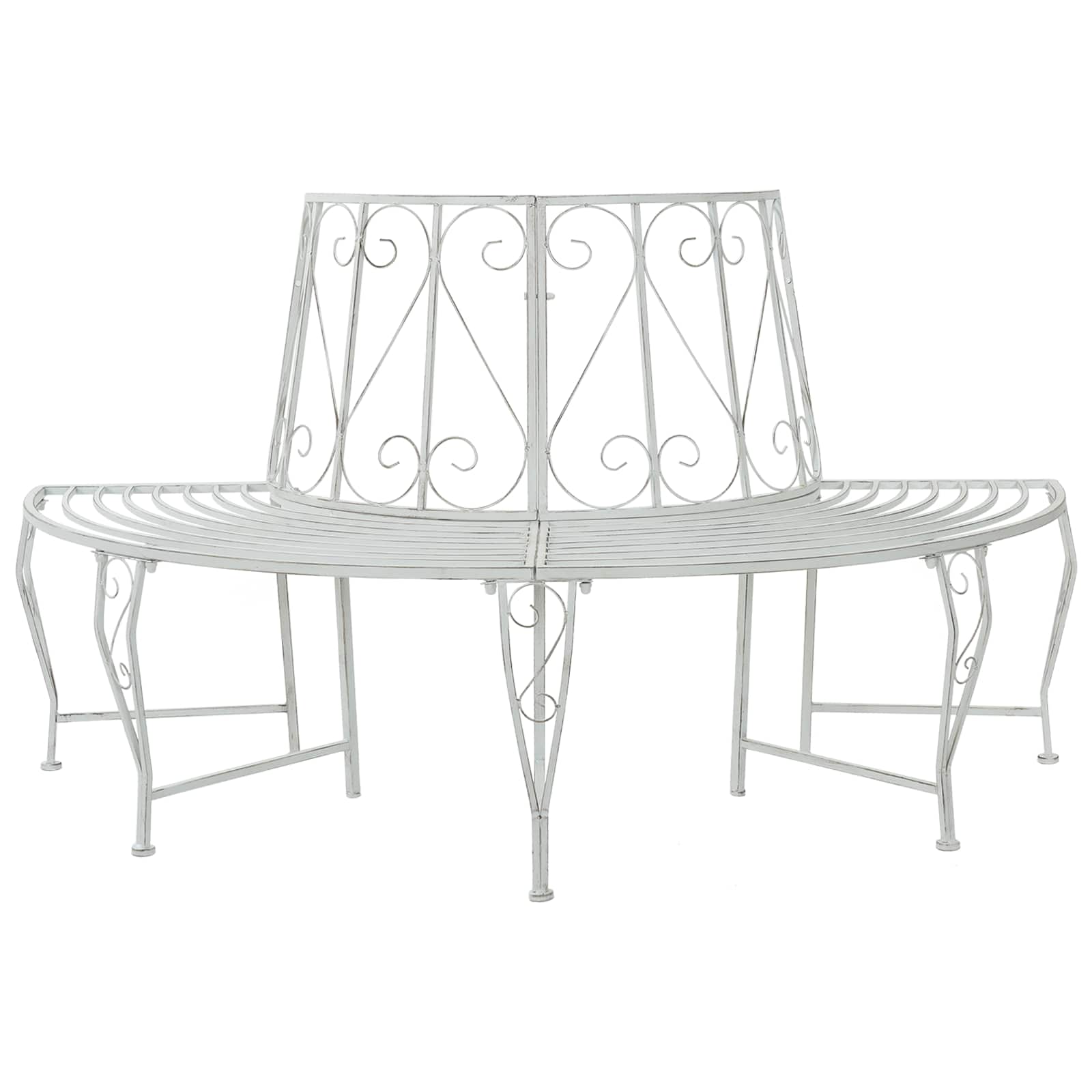 vidaXL Ławka Drzewna 4-Liczba miejsc 160 x 80 x 89 cm Stal