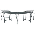 vidaXL Ławka Drzewna 4-Liczba miejsc 160 x 80 x 44 cm Stal