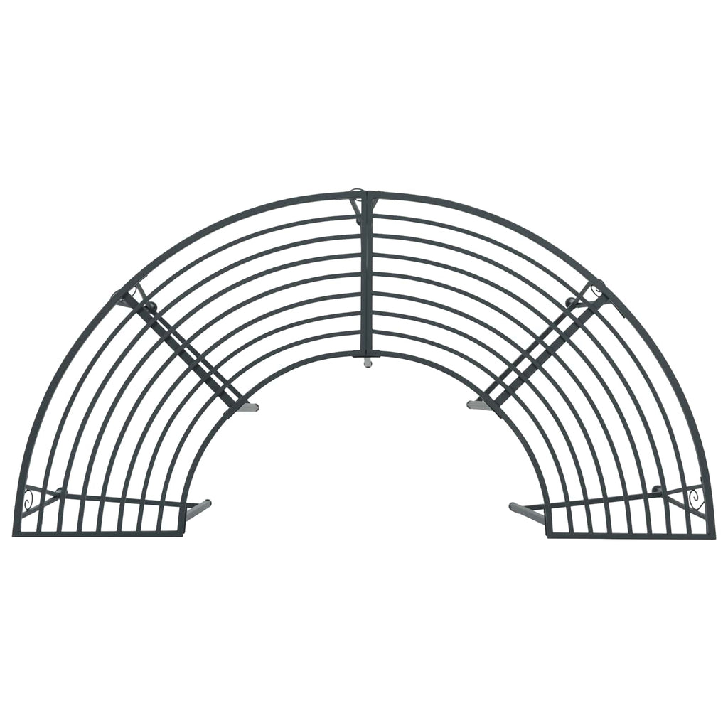vidaXL Ławka Drzewna 4-Liczba miejsc 160 x 80 x 44 cm Stal
