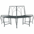 vidaXL Ławka Drzewna 4-Liczba miejsc 160 x 80 x 89 cm Stal