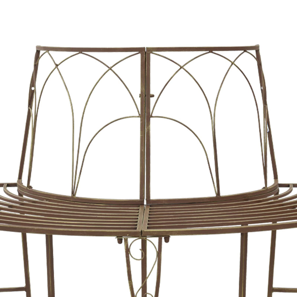 vidaXL Ławka Drzewna 4-Liczba miejsc 160 x 80 x 89 cm Stal