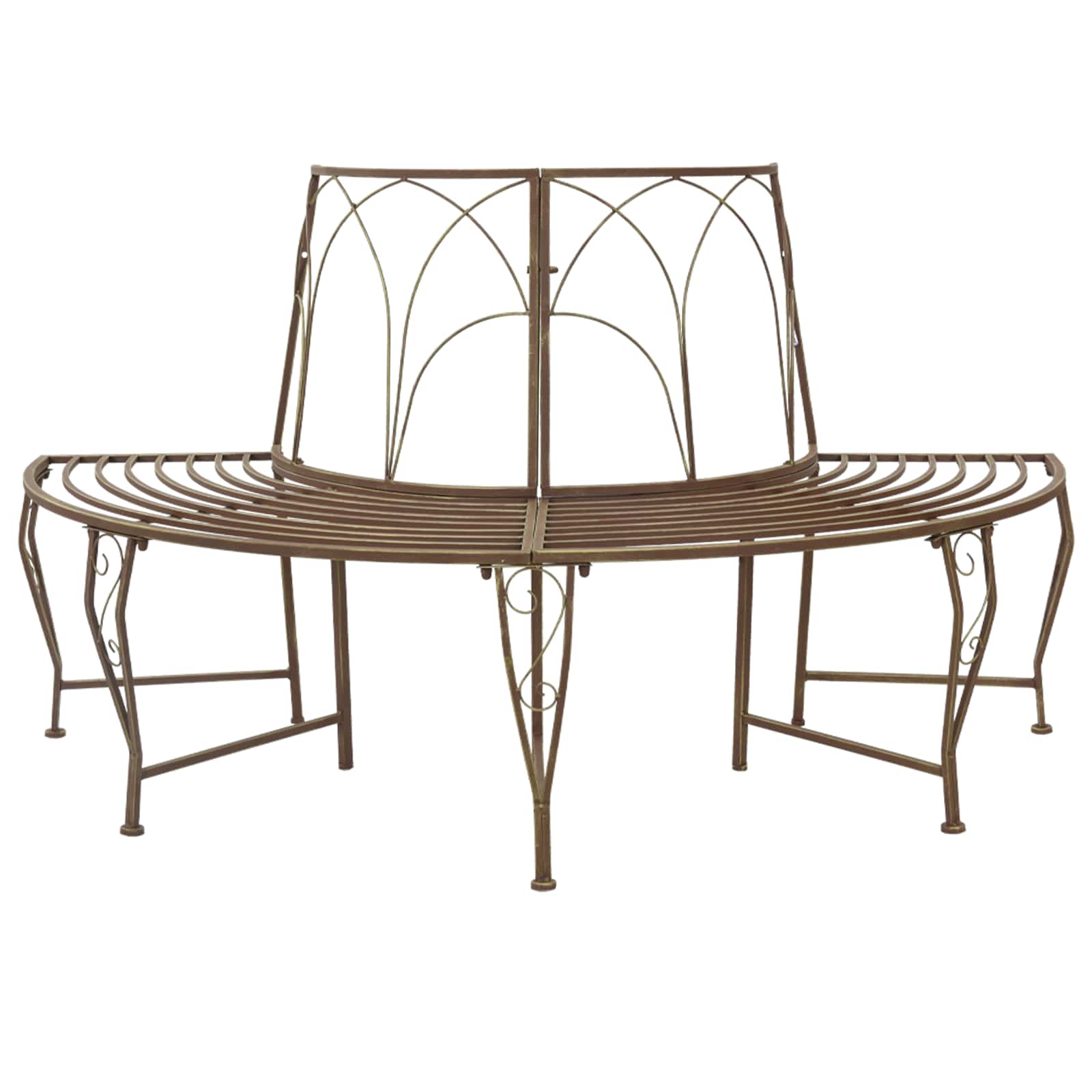 vidaXL Ławka Drzewna 4-Liczba miejsc 160 x 80 x 89 cm Stal