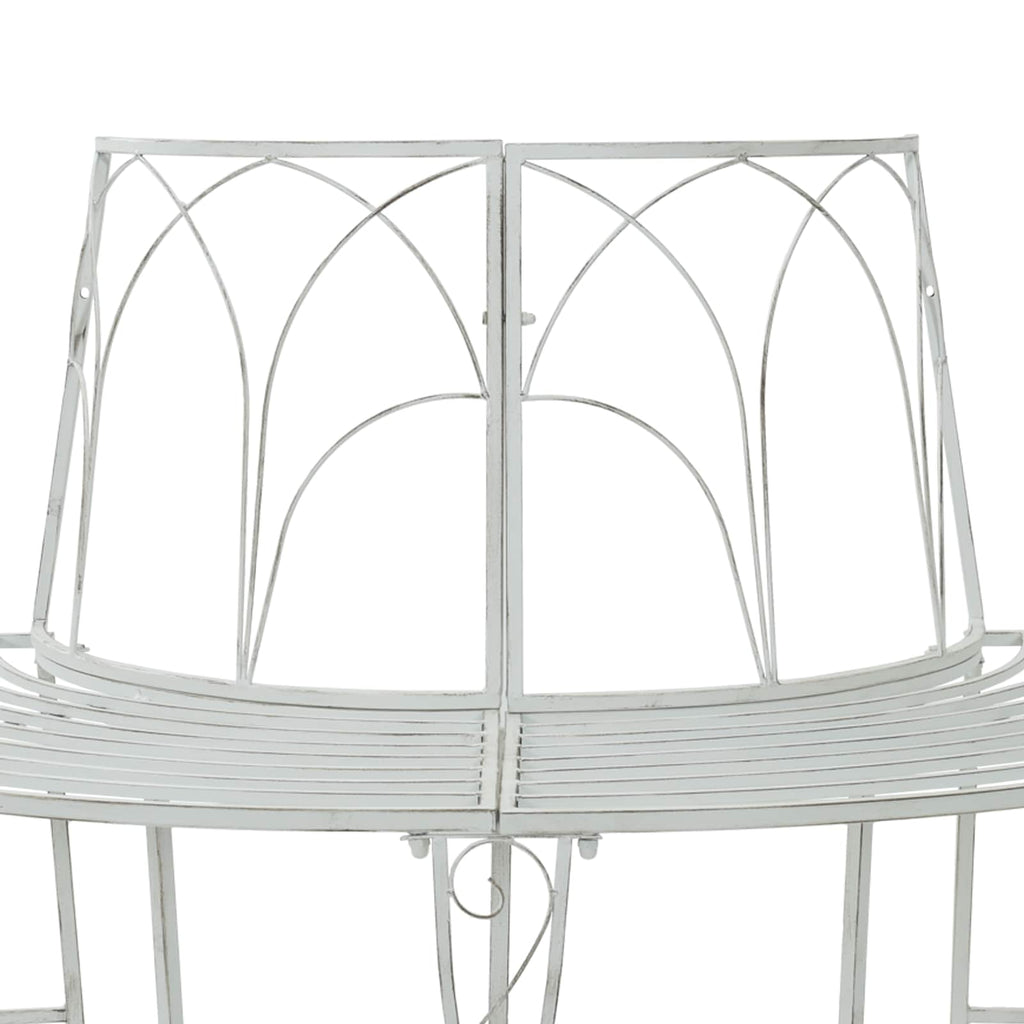 vidaXL Ławka Drzewna 4-Liczba miejsc 160 x 80 x 89 cm Stal