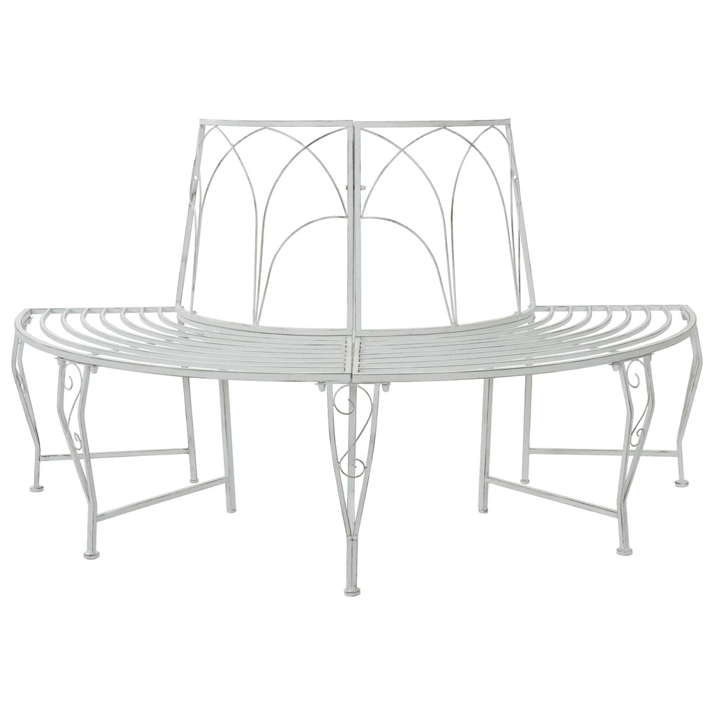 vidaXL Ławka Drzewna 4-Liczba miejsc 160 x 80 x 89 cm Stal