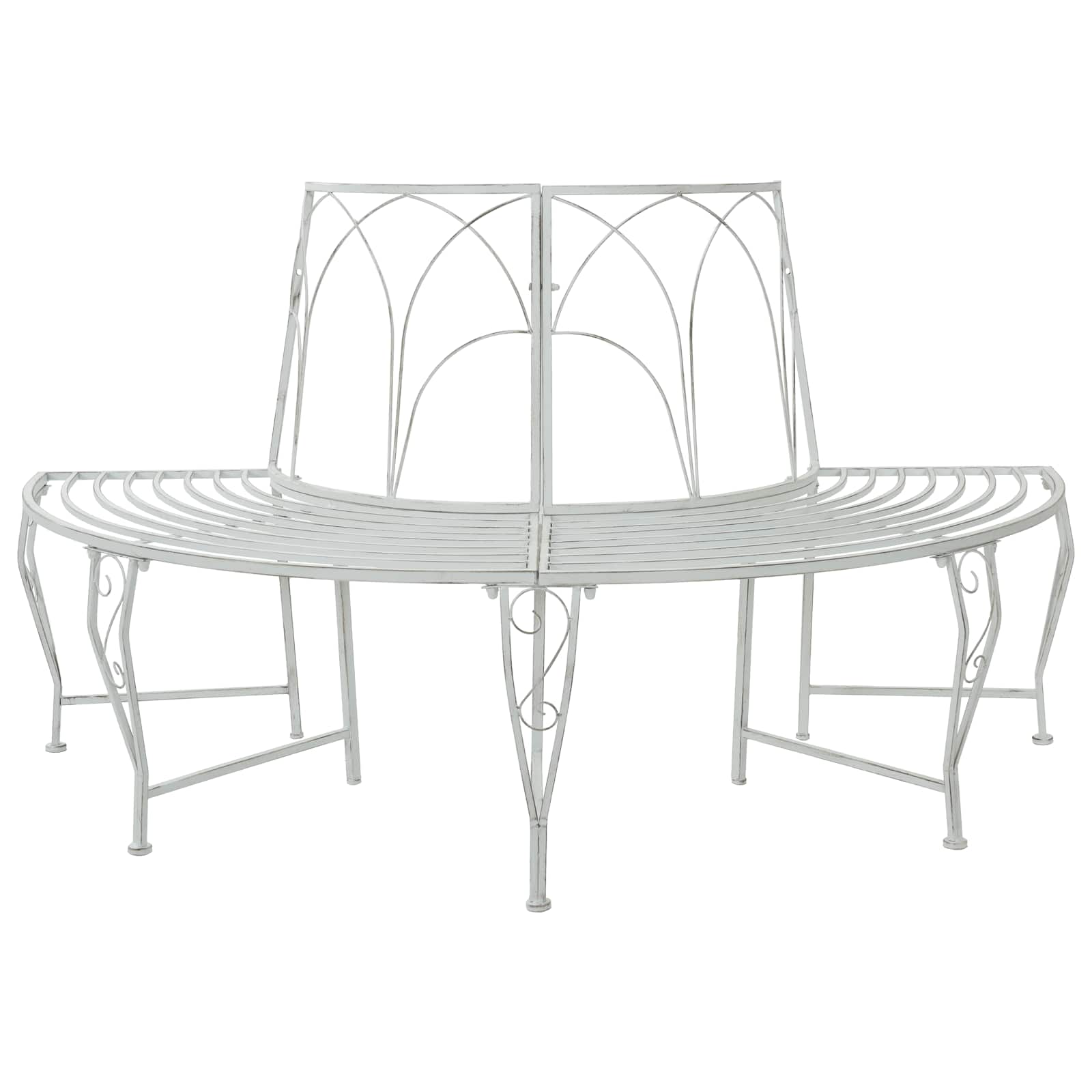 vidaXL Ławka Drzewna 4-Liczba miejsc 160 x 80 x 89 cm Stal