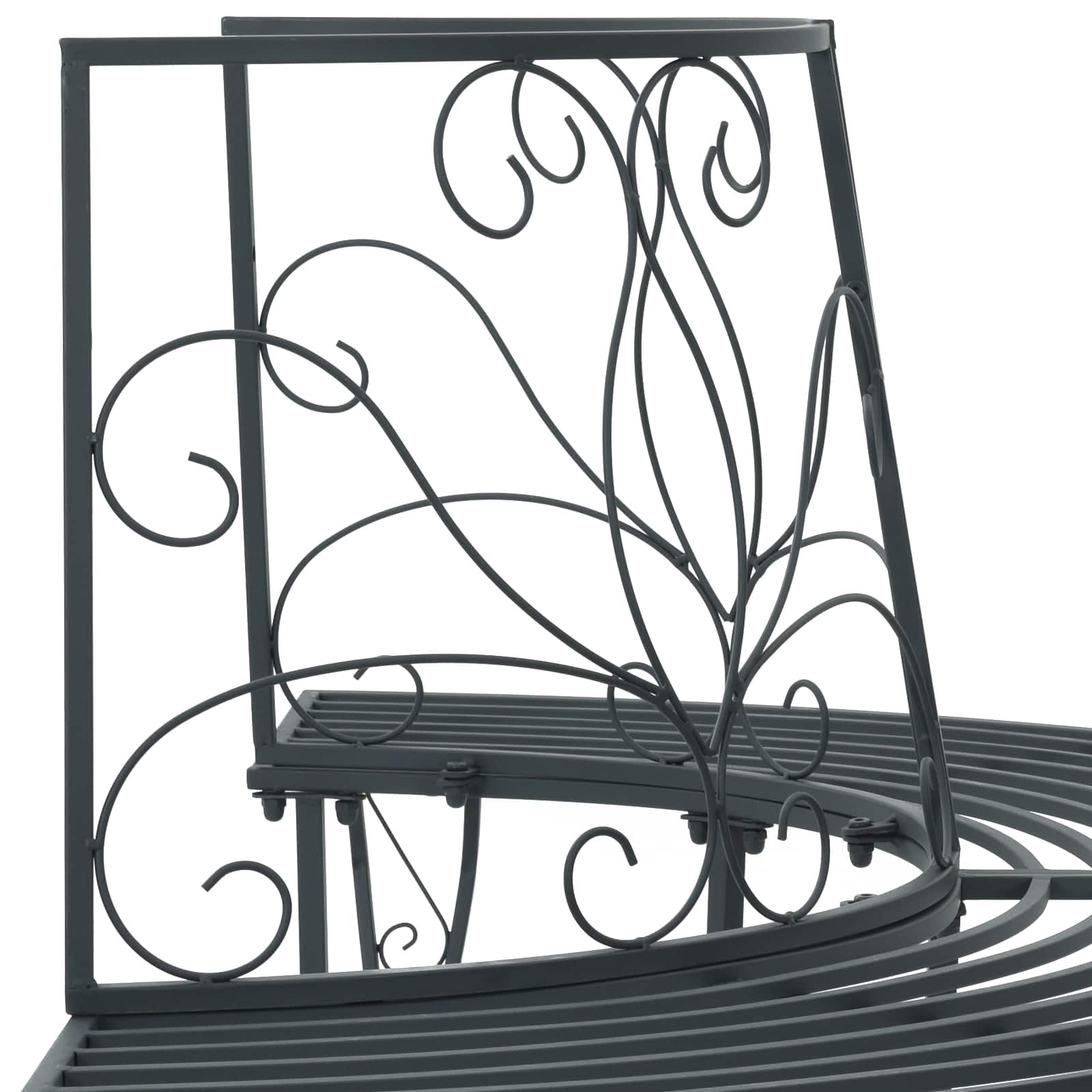 vidaXL Ławka Drzewna 4-Liczba miejsc 160 x 80 x 89 cm Stal
