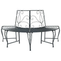 vidaXL Ławka Drzewna 4-Liczba miejsc 160 x 80 x 89 cm Stal