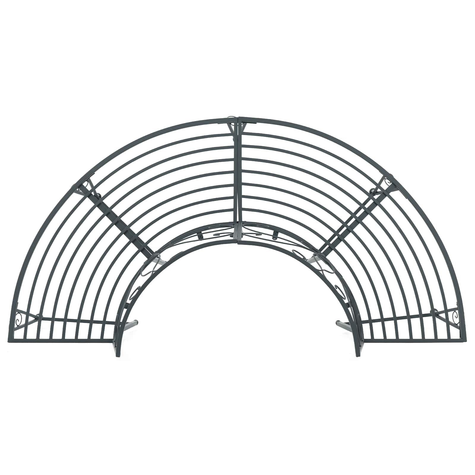 vidaXL Ławka Drzewna 4-Liczba miejsc 160 x 80 x 89 cm Stal